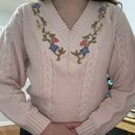 Vintage Chunky Knit Sweater Pink Photo 2