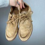 Seavees  Authentic California Suede Wedge Platform Shoes Women 8.5 Tan Lace Up Photo 1