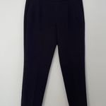 J.Crew Women’s  Black Straight Leg Pants Size 6 Pleats Pockets Photo 1