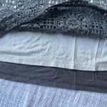 Banana Republic  Gray Scoop Neck Lace Overlay Tank Top | Size Small Photo 6