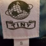 Anthropologie  TINY FLORAL TEAL MIXED MEDIA SHEER WRAP FRONT FLOWY BLOUSE S Photo 10