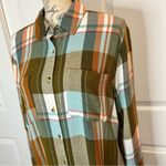 Cato  Plaid Button-Up Shirt Dress Photo 2