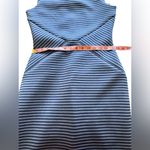 Calvin Klein NWT  Blue striped scuba sheath midi dress, 6 Photo 6