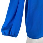 1. State  Cold Shoulder Crepe Game On Blouse Electric Sky Size XS Photo 7