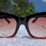 Tortoise Shell Ombré Toned Oversized Sunglasses Brown Photo 0