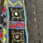 Free People  Bohemian Gypsy Mirror Embroidered Dress 2 XS Witchy Gauze Cotton Photo 5