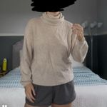 Easy Clothes Taupe Turtleneck Sweater Tan Size M Photo 2