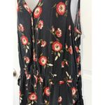 SONOMA Black Floral Jumpsuit Women's XL V Photo 5