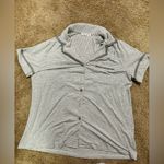 Ekouaer Extra Soft Striped Gray Women's Pajama Set Size M NWOT Photo 2