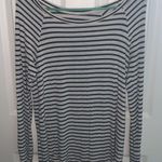 American Eagle  Black Striped Long Sleeve Shirt Photo 0