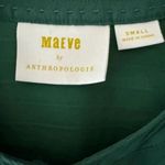 Anthropologie Maeve Kelly Green Button Down Lightweight Minimalist SZ S #1912 Photo 6
