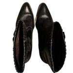 MIA  Daisy 3D flower 10 Black leather Cowgirl unique fun western bootie Photo 5