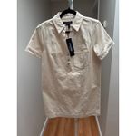 Veronica Beard NEW NWT Otto Polo Mini Dress Womens 6 Ecru Beige Denim Photo 4