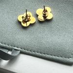 Anthropologie Clover 18K Pearlized Stud Earrings Photo 1