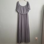 Baltic Born  Sonia Off-Shoulder Dusty Blue Maxi Dress Photo 2