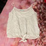 Maurice's  White Tie Crop Tank Top Photo 2