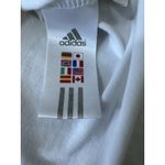 Adidas M Women’s Athletic Workout Shirt V Neck Top Activewear Gym Coral Y2K Photo 5