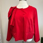 Eloquii  Red Bow Blazer - New - Size 26 Photo 1