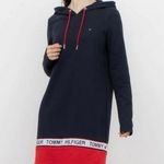 Tommy Hilfiger women hoodie sweatshirt nautical dress navy blue size S NWT Photo 0