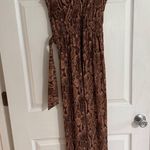 EXPRESS Brown Snake Skin Jumpsuit Photo 2