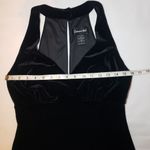 Vintage late 90s / Y2K era Connected black velvet halter dress size 8 Photo 11