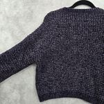 Sanctuary Purple Chunky Crop Coquette Pullover Soft Y2K Cozy Chenille Sweater XS Photo 7