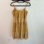 Talisman Australia Charmed Dress Mustard Yellow Tiered Boho Medium Photo 3