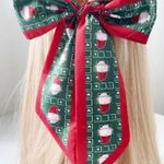 Christmas Santa Print Thin Purse Scarf / Hairband / Scarf Photo 4