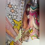 Zimmermann NWOT  Concert Tie Neck Concert Lilac Collage Blouse Size XS/ AU 0 RARE Photo 8