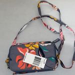 Vera Bradley  lighten up RFID 3 in 1 coastal Paradise Crossbody Bag gray floral Photo 0