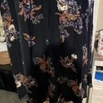 Free People Charcoal Floral V-Neck Tunic dress/Top M Photo 4