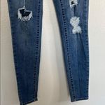 SO EUC  Women's Distressed Super High Rise Blue Jeans Jeggings sz 3/26in Photo 2