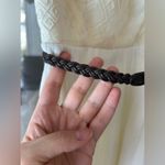 Three Pink Hearts  creamy white mini dress with braided brown belt Photo 13