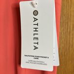 Athleta Vibrant Coral Salutation Stash Pocket ll Capri Leggings New with Tags Photo 7