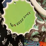 Breeze ever  rayon wide leg Geometric print pockets pants NWT elastic tie waist Photo 5