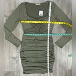 🆕 Heart Hips Olive Green Ruched Dress Size M Size M Photo 6