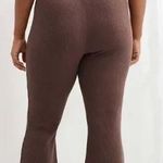 Aerie Brown Ribbed Flared Leggings Photo 1
