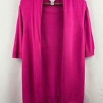 Women’s Chico’s 2XL Magenta 3 Quater Length Sleeve Sweater Pink Size undefined Photo 0