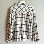 basic editions  Vintage Plaid Flannel Boyfriend Shirt B&W
Size XL Photo 1