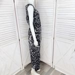 Calvin Klein Abstract Print Elastic Waist Wide Leg Sleeveless Jumpsuit Black 8 Photo 2