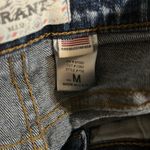 Vibrant  Blue Distressed Denim Shorts Photo 3