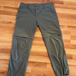 Columbia  Omni-Shield Convertible‎ Hiking Pants Women's 16 Short Green Zip Off Photo 0