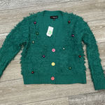 33 Degrees NWT Sz S Fab Ugly Sweater Party Cardigan Sweater Loop Knit W Bulbs Photo 0