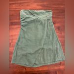 Free People  Boogie Down Mini Dress Small Greed Strapless Photo 0