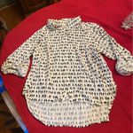 Jane and Delancey  White Patterned Blouse Photo 0