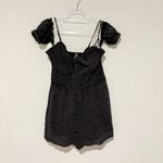 Anthropologie Nixie Romper Textured Gauze Off the Shoulder Black Size Large Photo 2