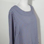 Violet+Claire Red and Blue Geometric Print with 3/4 Sleeves Size XL Photo 3