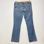 American Eagle  Outfitters Y2K Slim Boot Light Blue Flare Jeans Size 4 Stretch Photo 2