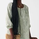 Faherty Valencia Embroidered Eyelet Organic Cotton Minidress Photo 0