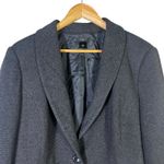 Ann Taylor  Herringbone Single-Breasted Blazer Womens 16 Gray Corpcore Minimalist Photo 2